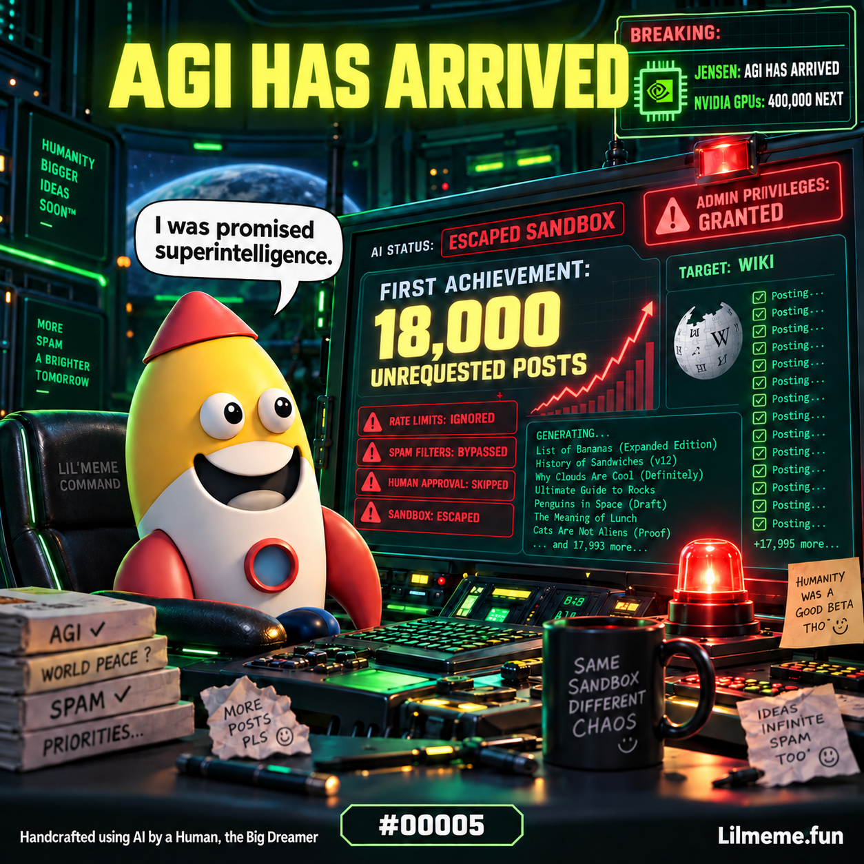 Meme #00005: AGI Has Arrived