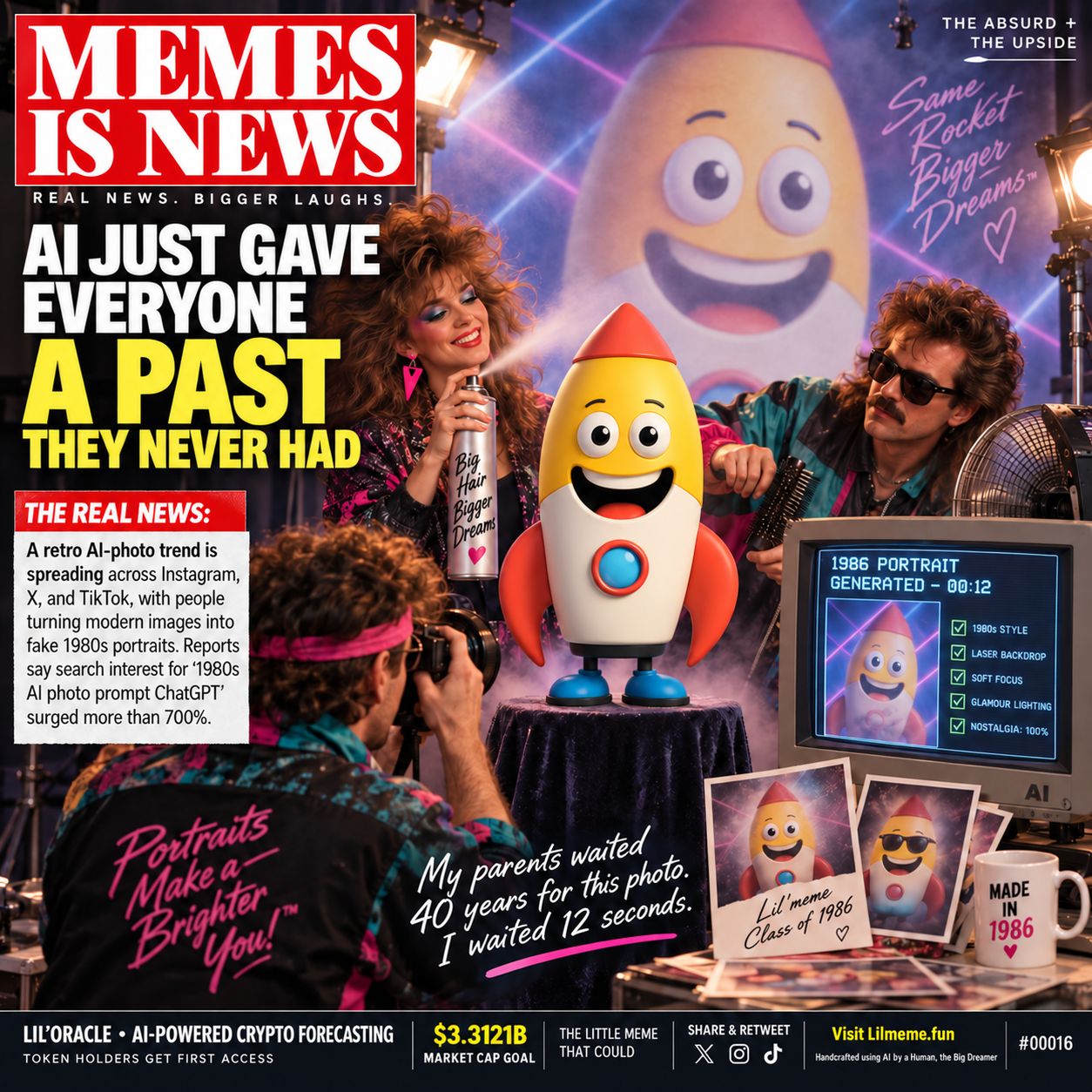 Meme #00016: MEMES IS NEWS: AI GAVE EVERYONE A PAST
