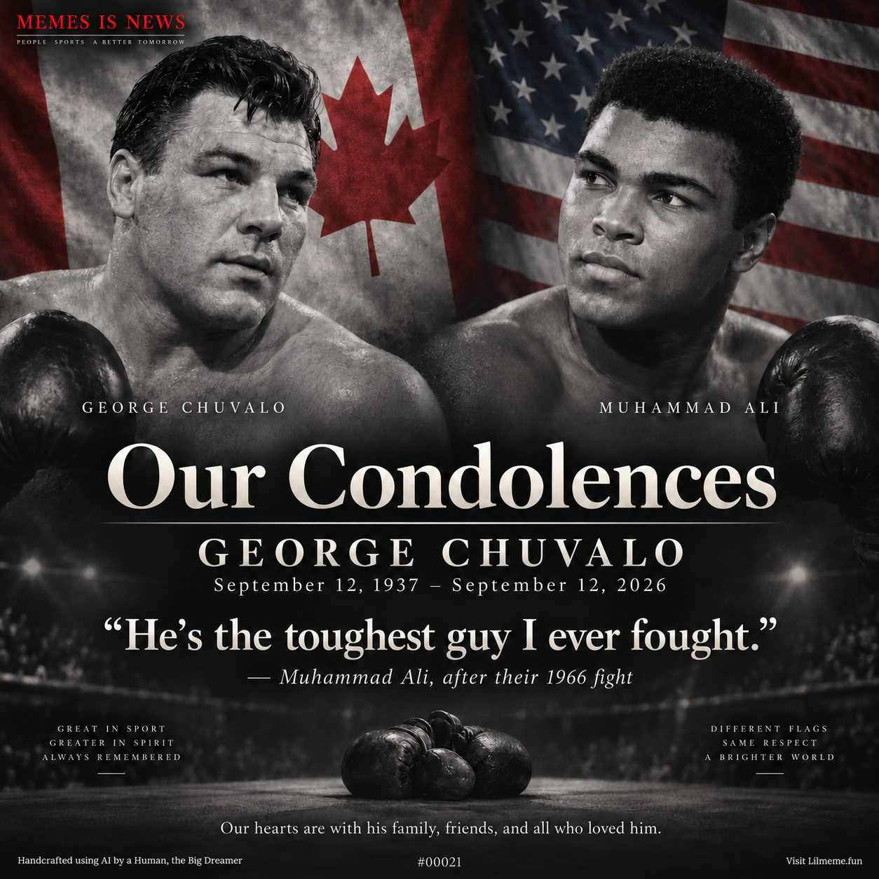 Our Condolences — George Chuvalo
