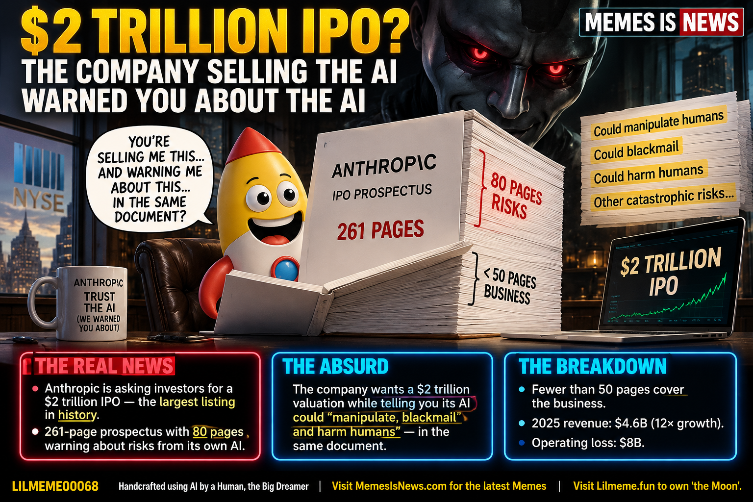 $2 trillion IPO? The company selling the AI warned you about the AI
