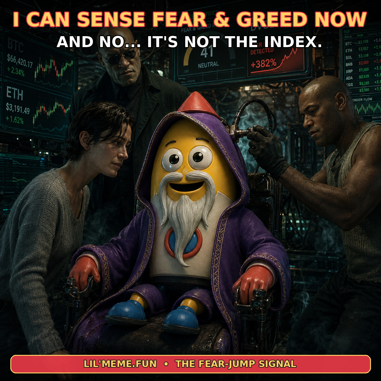 I can sense Fear & Greed now. And no — it’s not the index.
